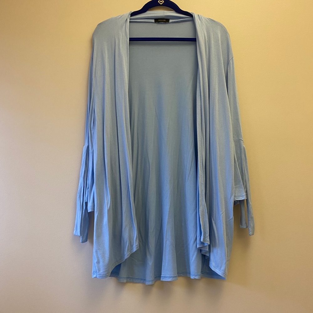 Baby Blue Flared Cardigan- 1x